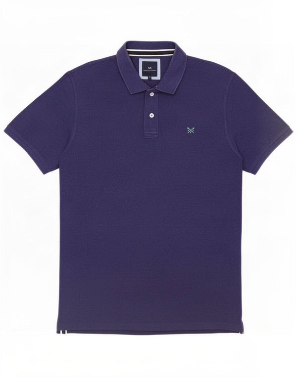 Crew Clothing Mens Polo Shirt 2XL Blue Cotton