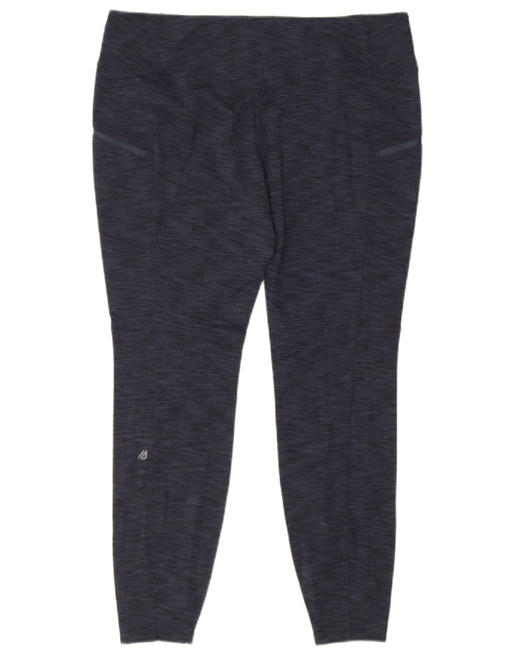 Legginsy damskie Eddie Bauer UK 18 XL granatowe nakrapiane