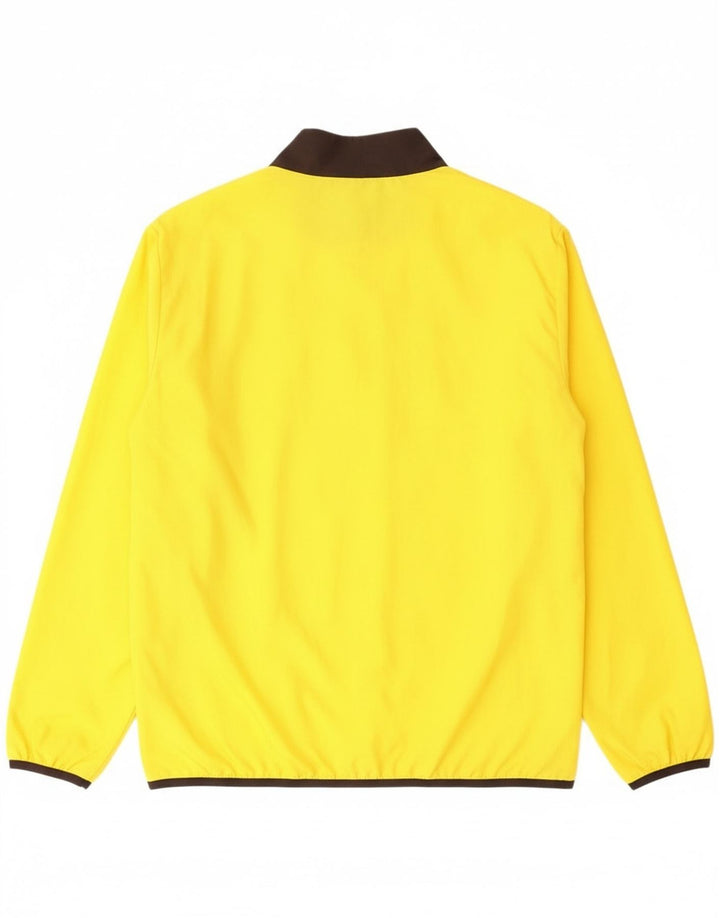 Męska kurtka dresowa Puma, średnia żółta, poliester z blokami kolorów