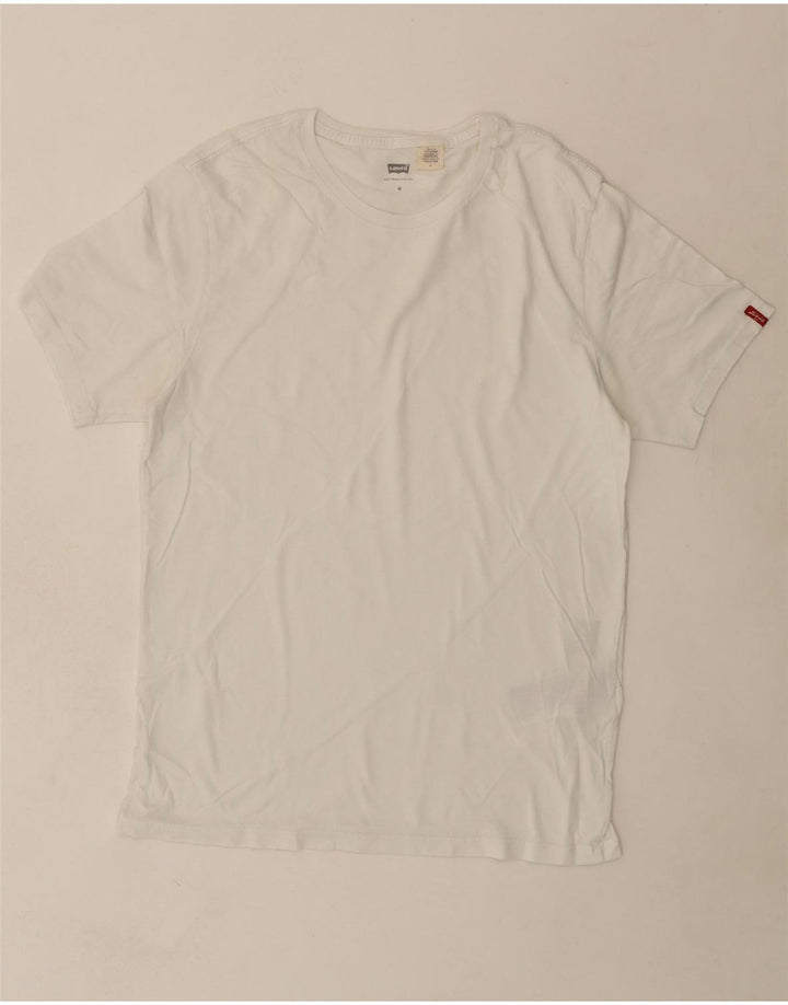 LEVI'S Mens T-Shirt Top Medium White Cotton Vintage Levi's and Second-Hand Levi's from Messina Hembry 
