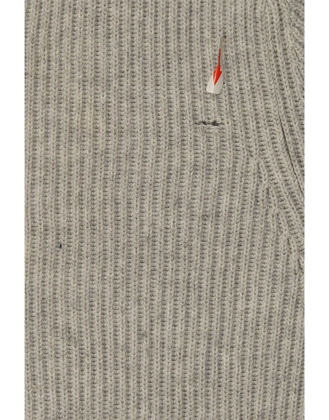 Męski sweter z okrągłym dekoltem Zara Średni szary poliester
