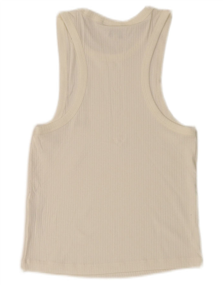 Damska kamizelka Lee Crop Slim Fit UK 8 Small White