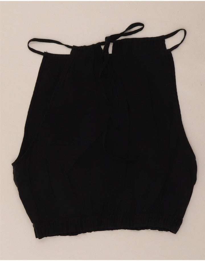 Krótki top damski Zara UK 4 XS, czarny