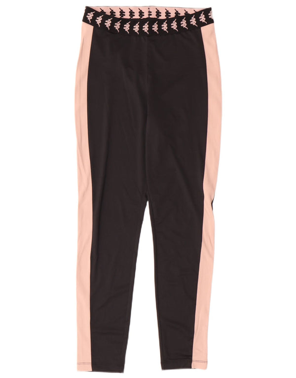 Damskie legginsy Kappa Tezenis Graphic UK 8 Small Black Colorblock