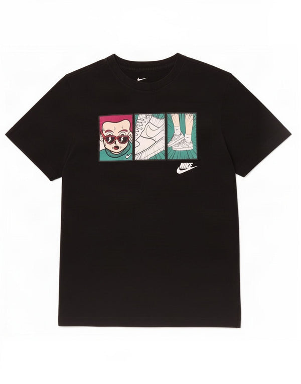 Damska koszulka z grafiką Nike Top UK 6 XS, czarna bawełna