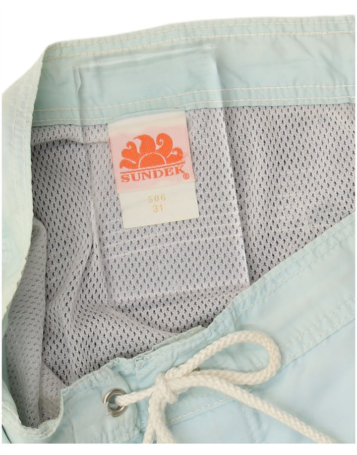 Męskie spodenki kąpielowe SUNDEK, nylon w kolorze średniego błękitu