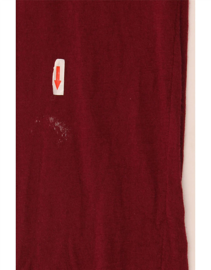 MARKS & SPENCER Męski sweter z dekoltem w kształcie litery V, 2XL, czerwona wełna merynosów