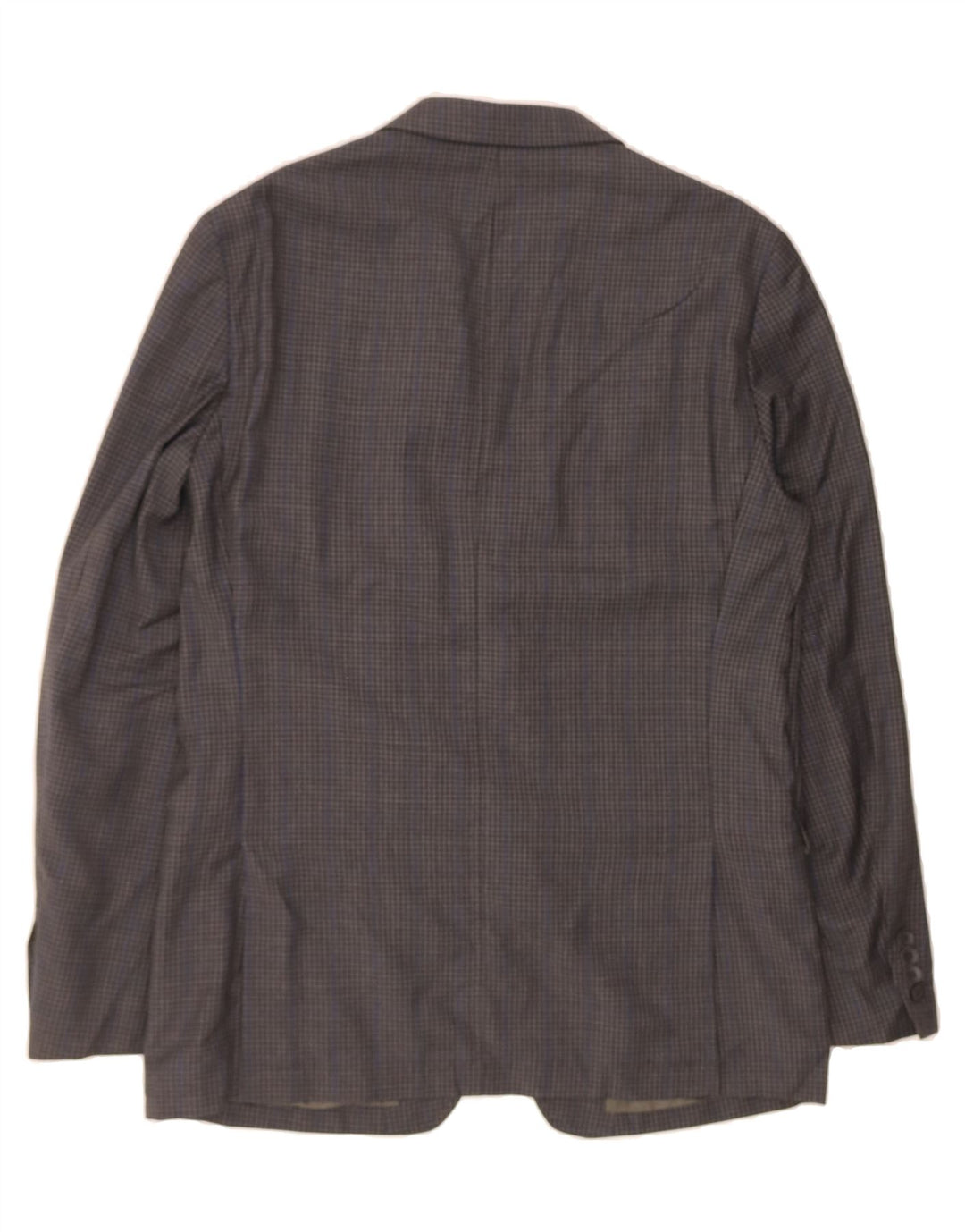 DKNY Mens 2 Button Blazer Jacket UK 42 XL Grey Check Wool Vintage Dkny and Second-Hand Dkny from Messina Hembry 
