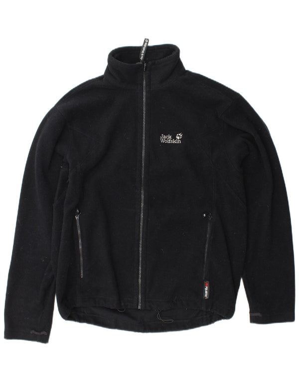 Męska kurtka polarowa JACK WOLFSKIN UK 36/38, średni czarny poliester