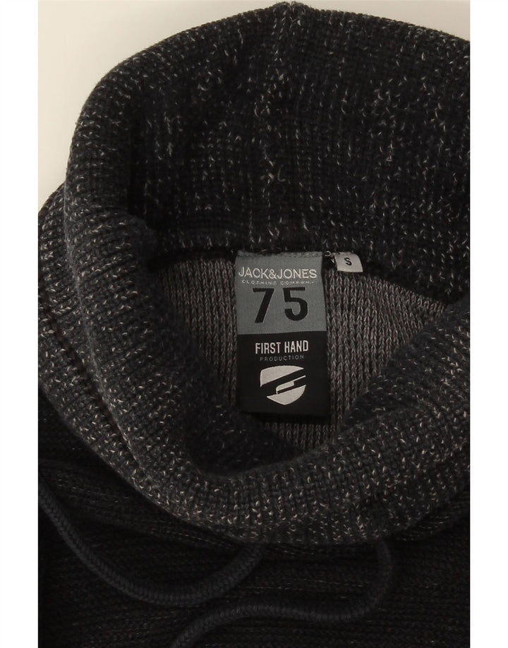 JACK & JONES Męski sweter z golfem, mały, szary