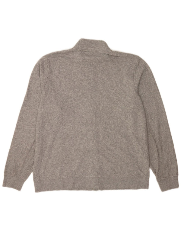 Męska bluza dresowa Fila 2XL Szara bawełniana nakrapiana