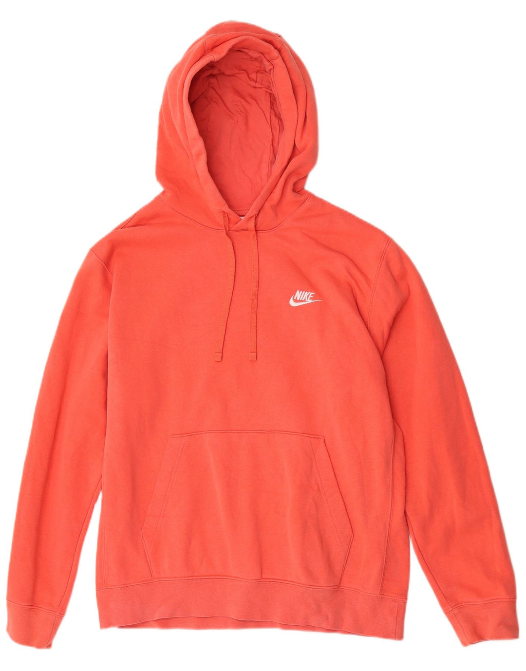 Męska bluza z kapturem o regularnym kroju Nike, średnia, pomarańczowa, bawełniana