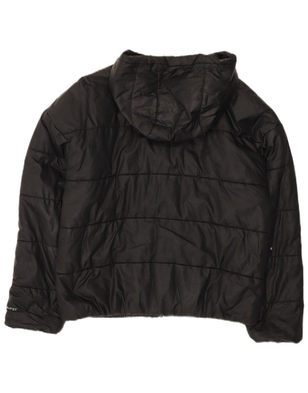 Nike Womens Therma-Fit Oversized Padded Jacket UK 10 Small Black Polyester