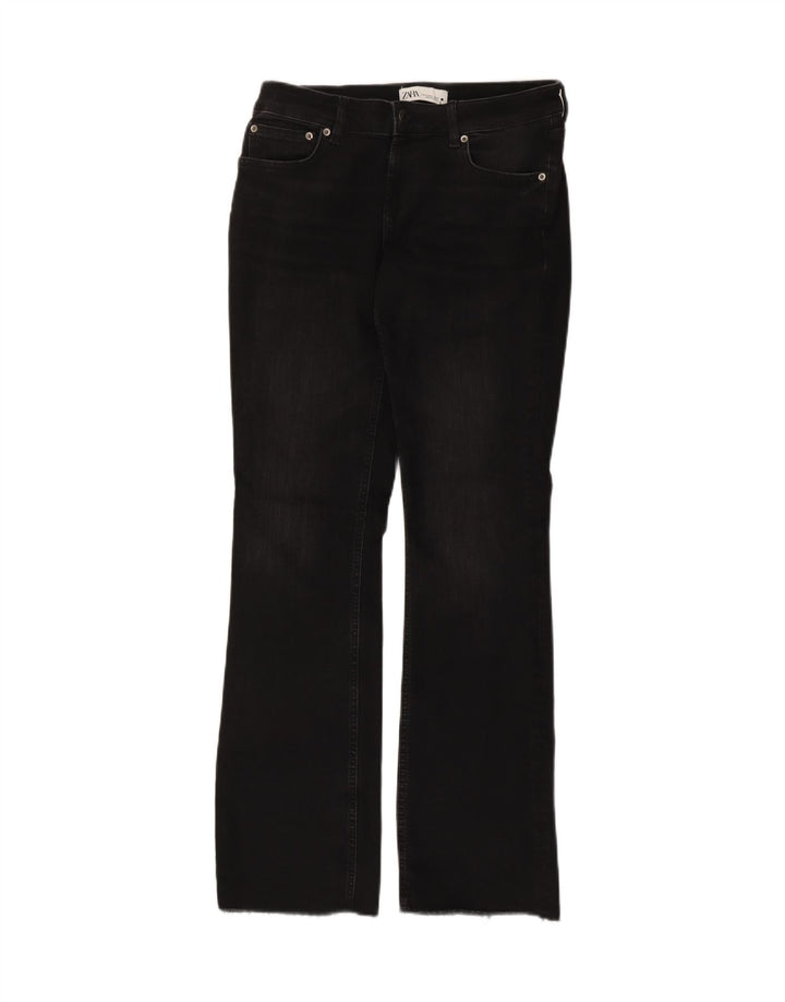 Damskie jeansy Bootcut Zara EU 40 Medium W30 L31 Czarna bawełna