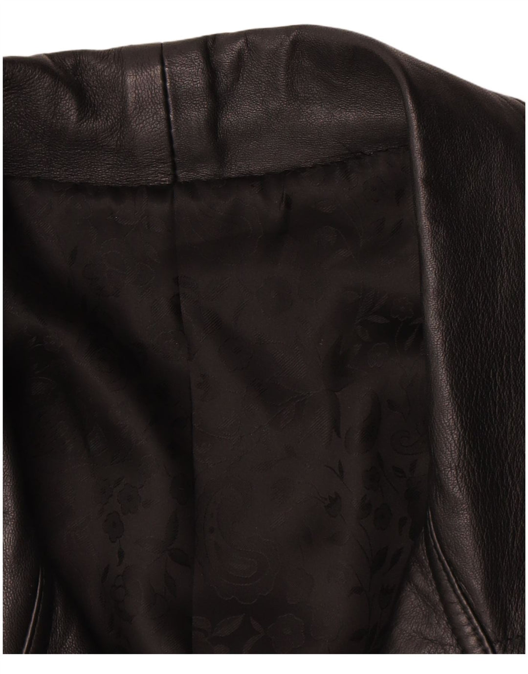 Damska skórzana kurtka bomber w stylu vintage, UK 18 XL, czarna