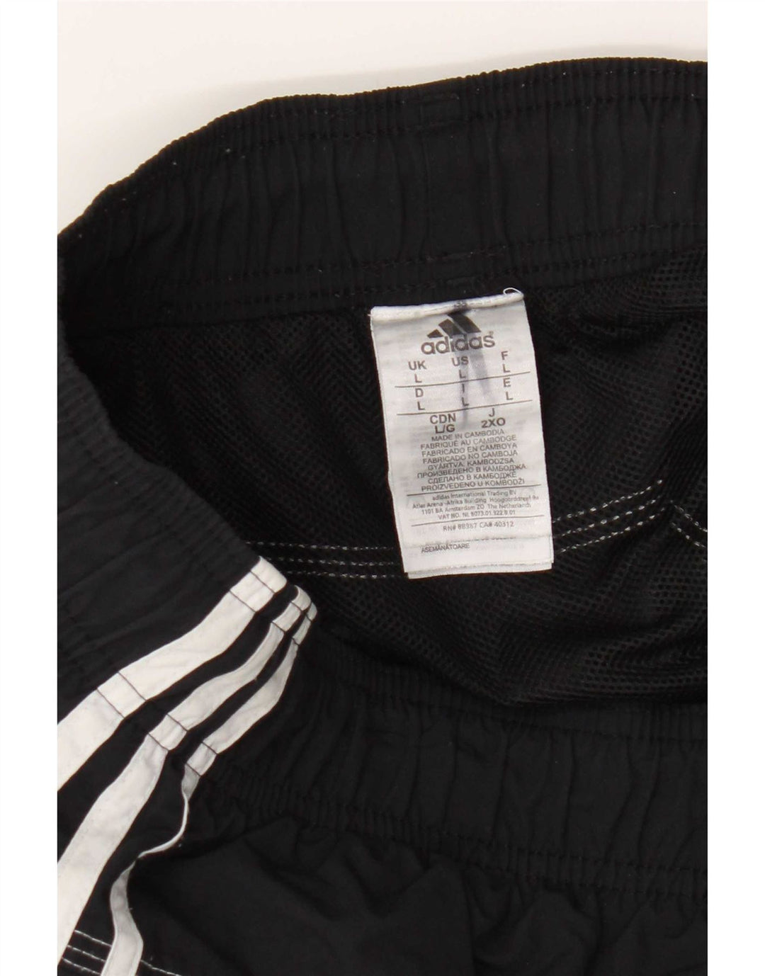 Męskie spodenki kąpielowe Adidas, duże, czarne, poliamidowe
