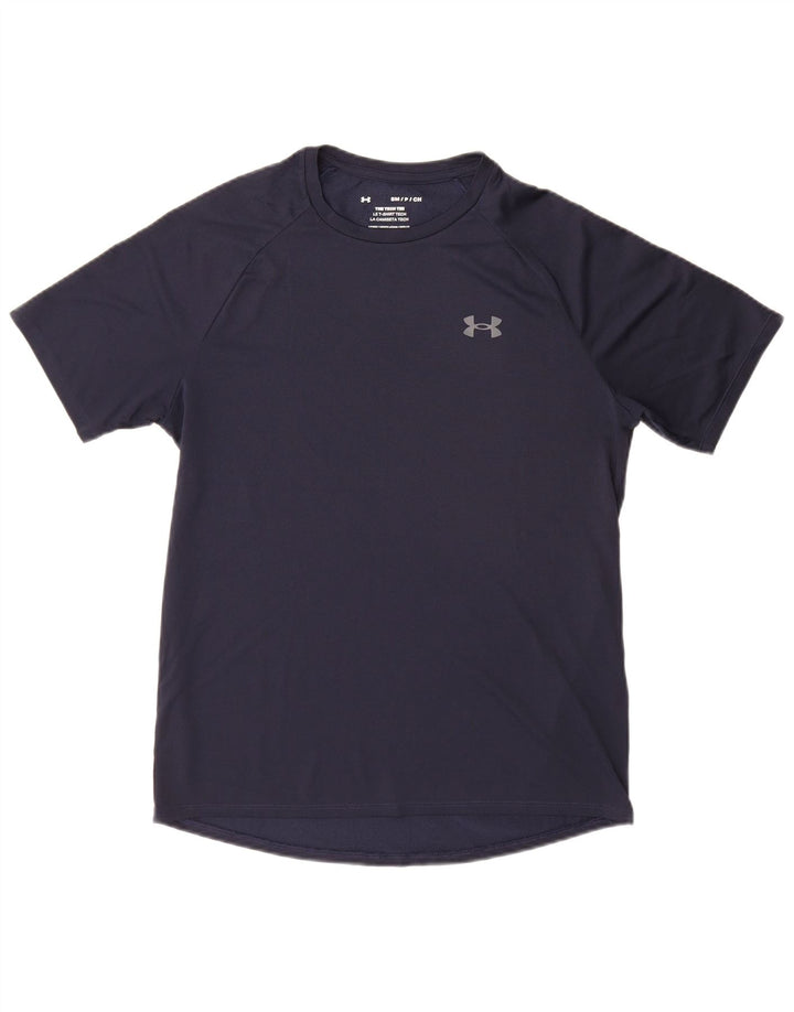 Under Armour Męski T-shirt Top Mały Granatowy Poliester