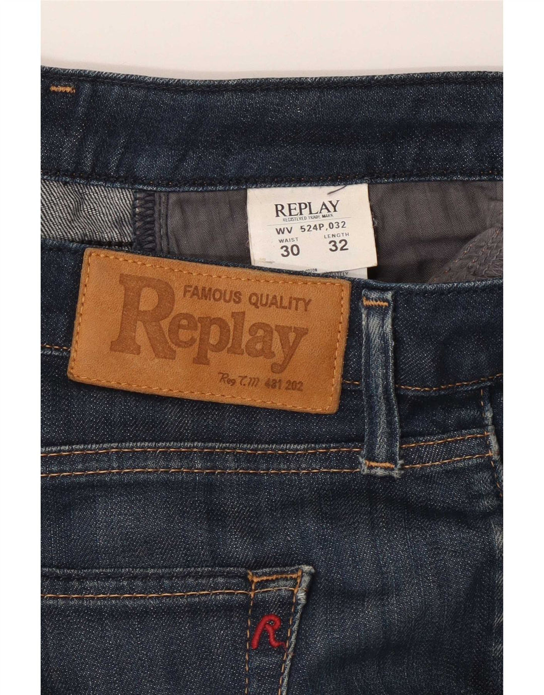 Damskie jeansy Bootcut Replay W30 L32 Granatowe, bawełniane
