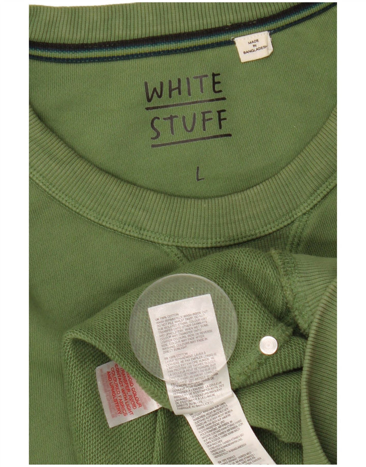 Bluza męska White Stuff, duża, zielona, bawełniana