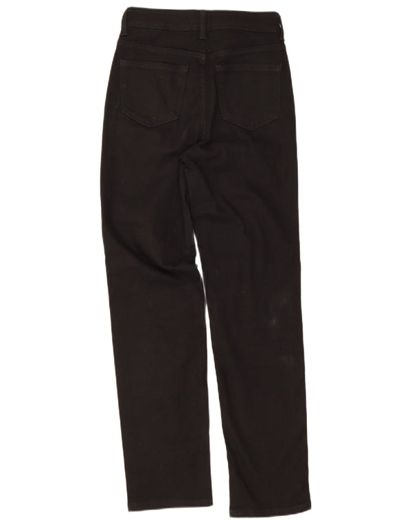 Marks & Spencer Damskie The Sienna Straight Jeans UK 10 Small W28 L30 Czarny