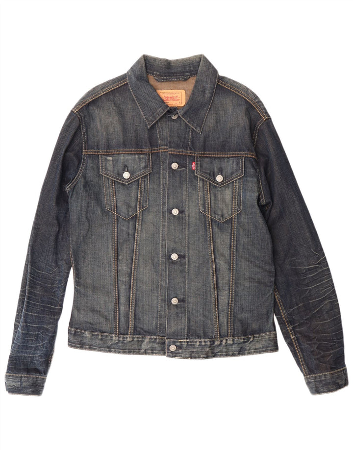 Męska kurtka dżinsowa Levi's UK 40, duża, niebieska, bawełniana