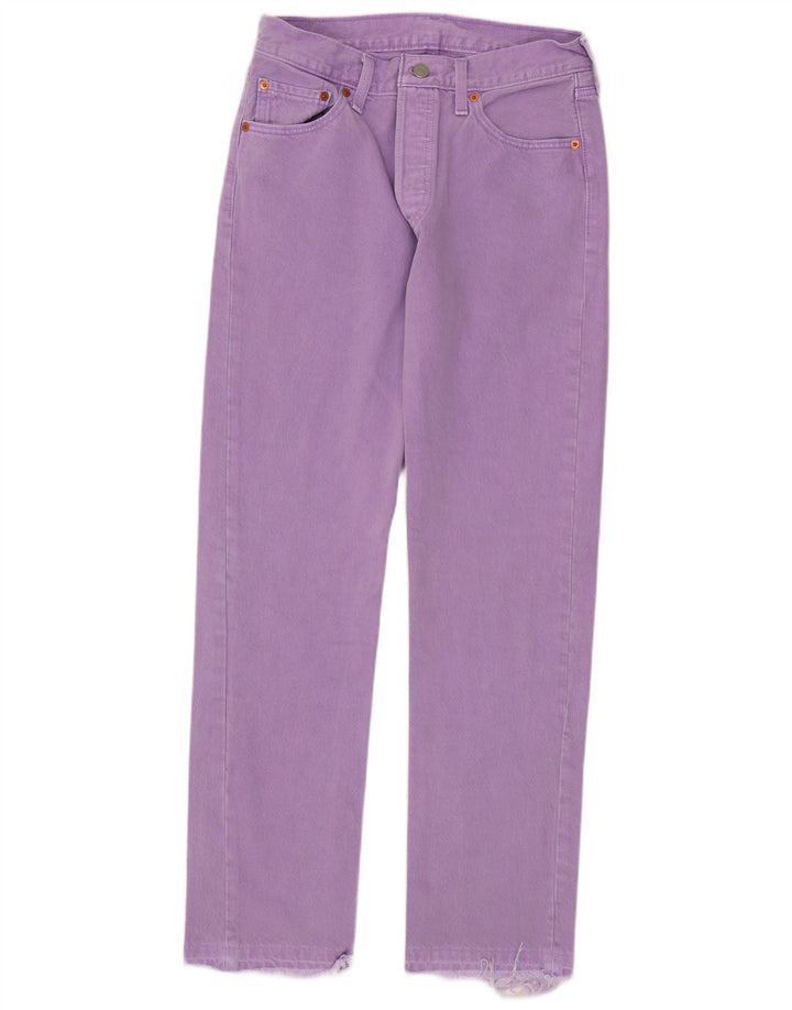 Damskie jeansy Levi's 501 Straight W28 L29 Fioletowe
