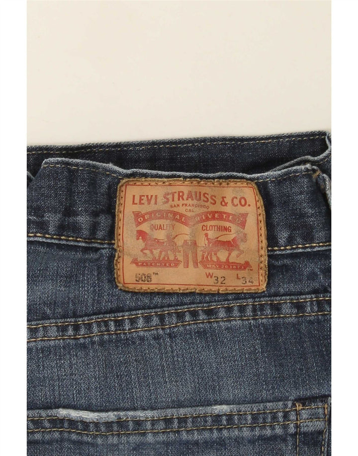 Damskie jeansy Levi's 508 Straight W32 L28 Niebieskie