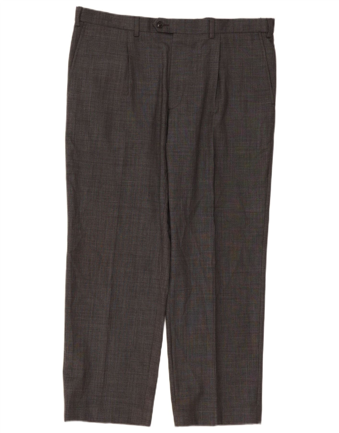Męskie spodnie garniturowe Marks & Spencer Performance Straight W38 L29 Szare