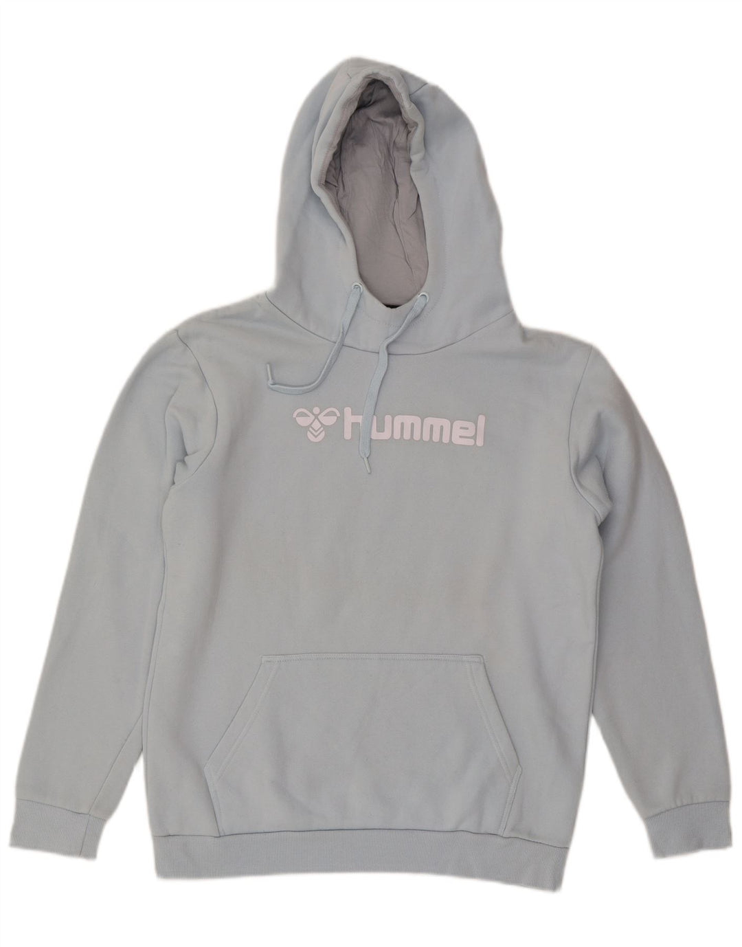 Hummel Męski sweter z kapturem z grafiką, średni niebieski, bawełniany