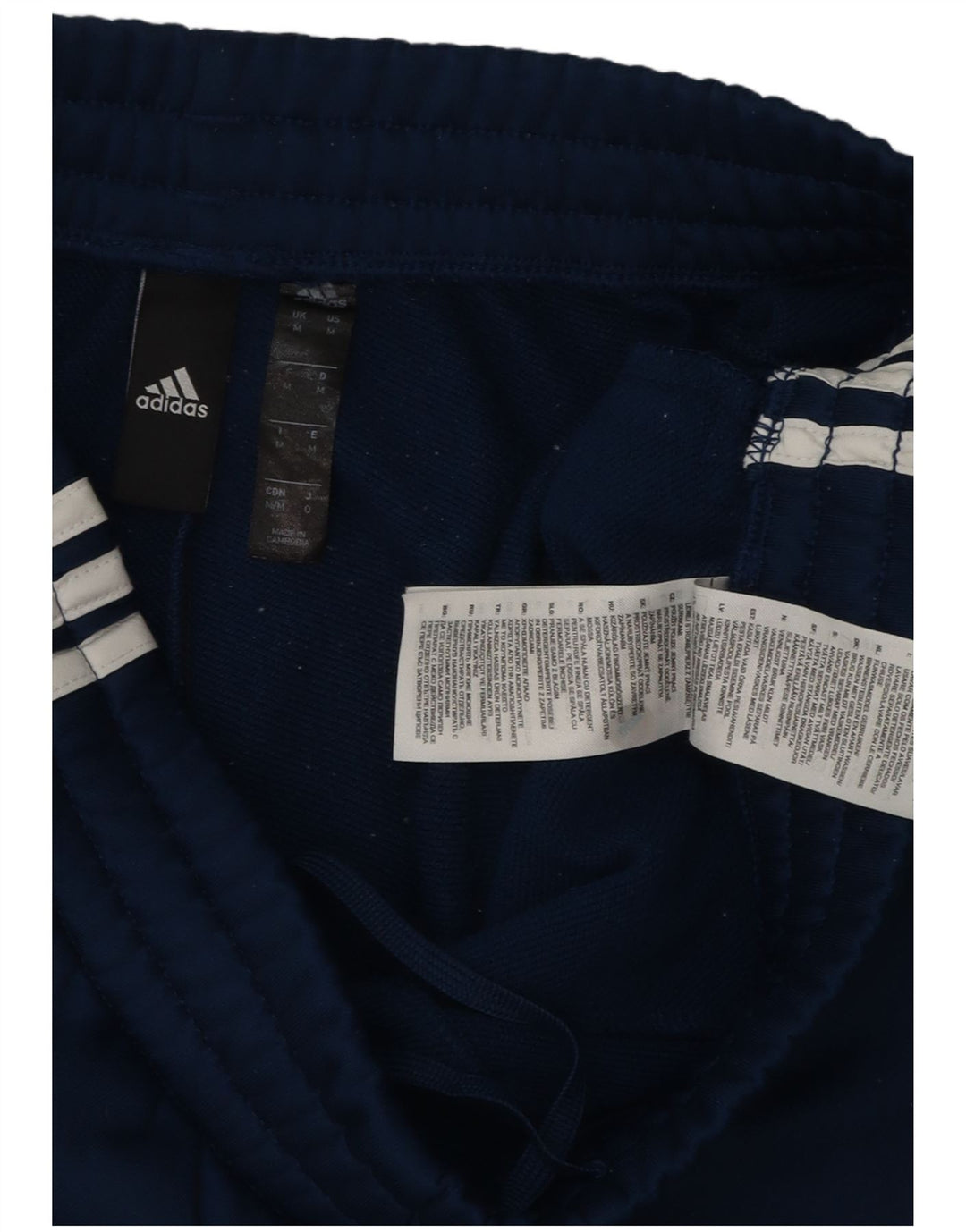 Męskie spodnie dresowe Adidas Aeroready, średni granatowy poliester