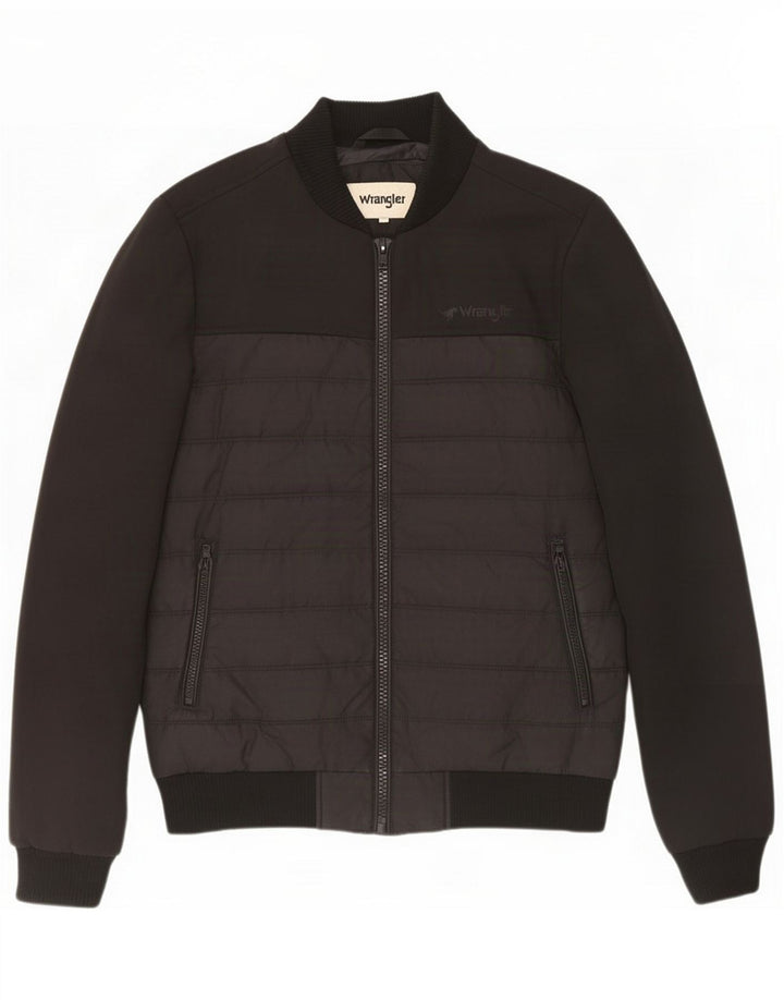 Wrangler Męska ocieplana kurtka UK 36 Small Black Colorblock Poliester