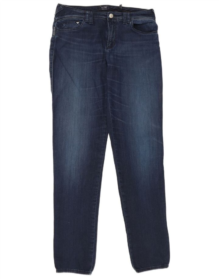Damskie jeansy Armani Slim W29 L32 Granatowe