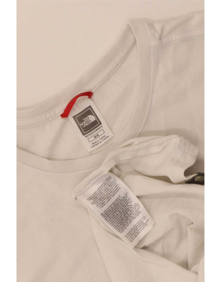 Męski T-shirt z grafiką The North Face, średni biały, bawełniany