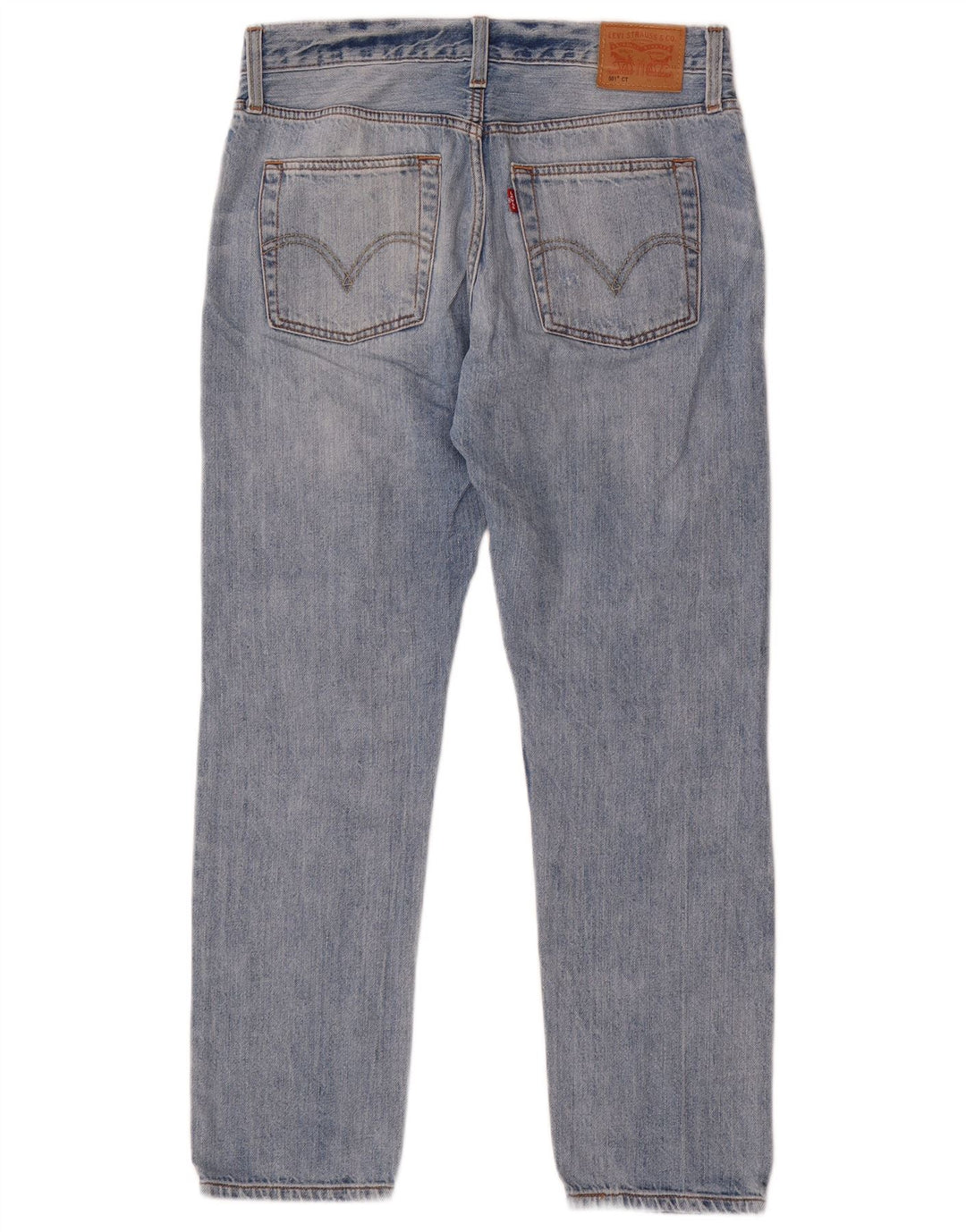 Damskie jeansy Levi's 501 CT w trudnej sytuacji W26 L29 Niebieskie