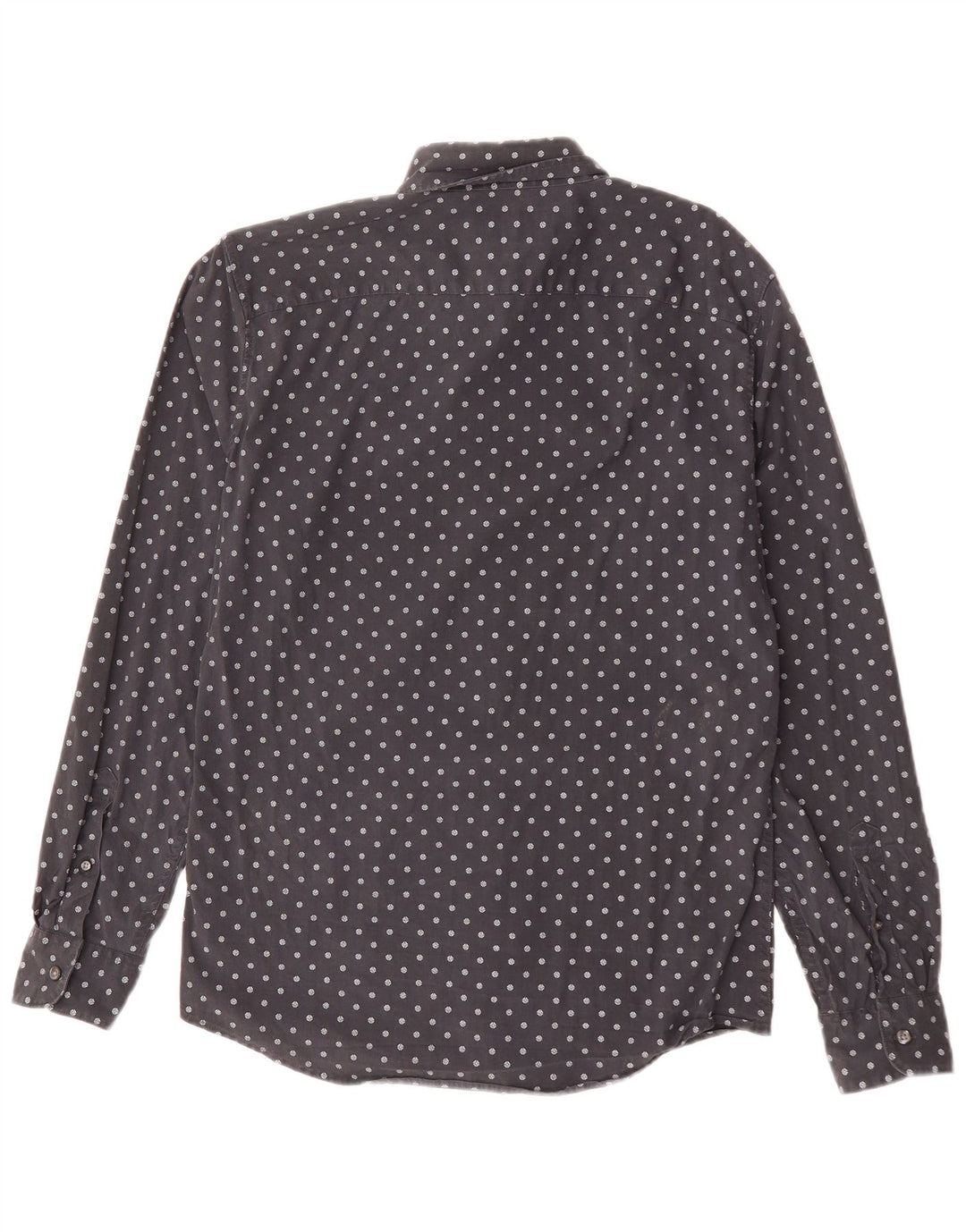 ABERCROMBIE & FITCH Mens Slim Shirt Medium Black Geometric Cotton