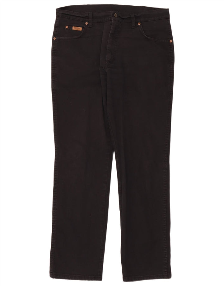 Męskie jeansy Wrangler Texas Straight W36 L32, czarne, bawełniane