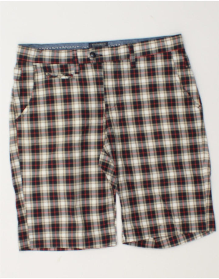 Męskie spodenki Chino Woolrich W31 Średnia, wielobarwna krata, bawełna