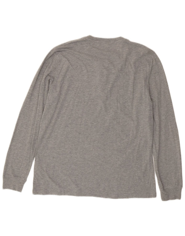 Męski top Wrangler o regularnym kroju, z długim rękawem, 2XL, szara bawełna