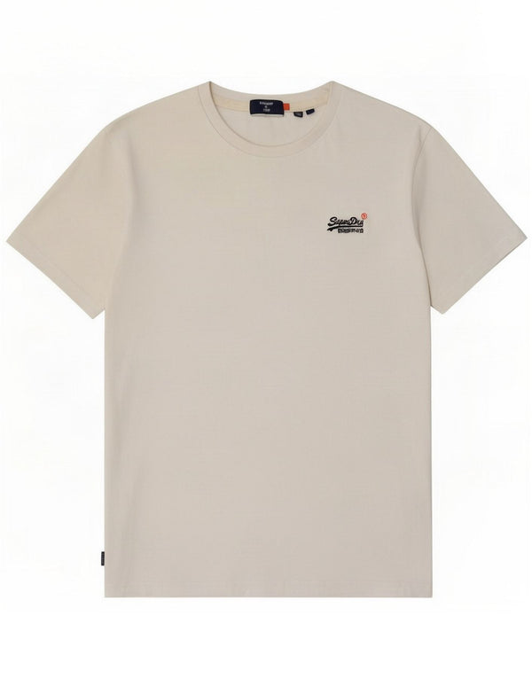 Superdry Mens T-Shirt Top Medium White Cotton