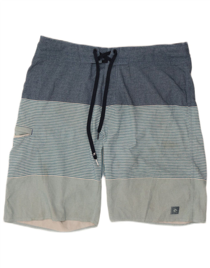 Męskie spodenki kąpielowe Rip Curl, duże, niebieskie paski