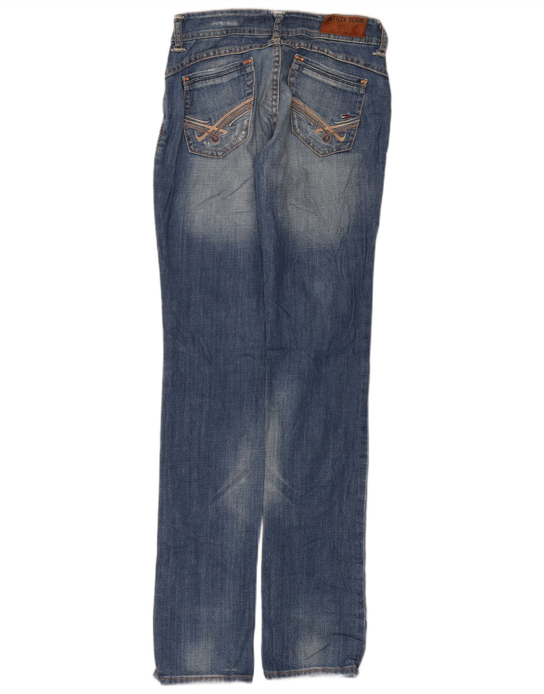 Tommy Hilfiger Womens Straight Jeans W26 L34 Blue Cotton