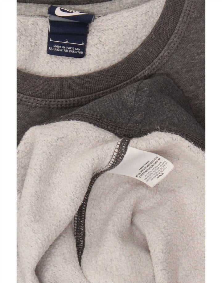 Męska bluza dresowa Nike, duża, szara, bawełniana