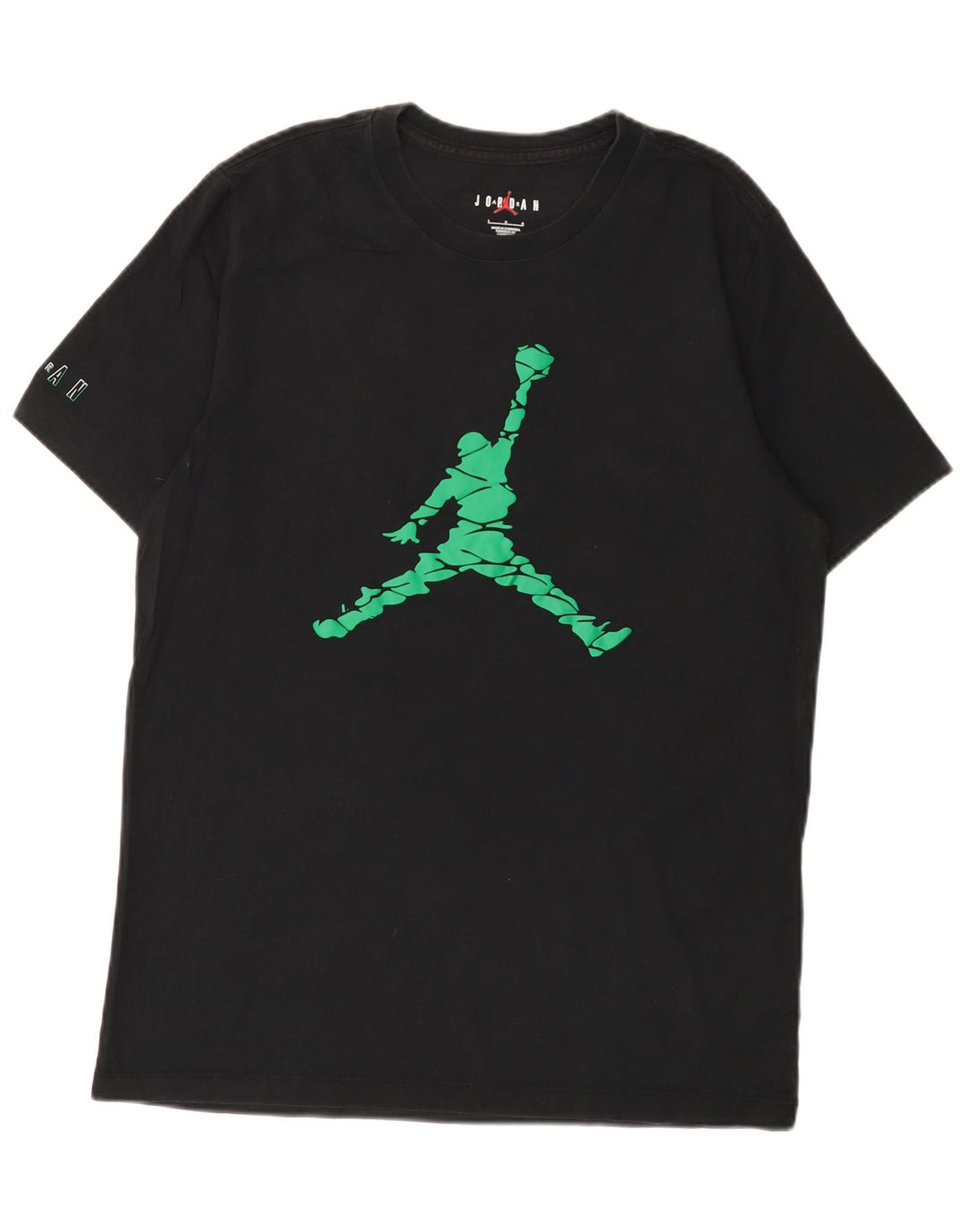 Męski T-shirt z grafiką Jordan, duży, czarny, bawełniany
