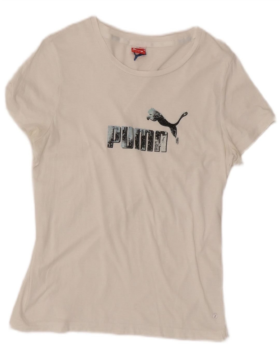 Damska koszulka z grafiką Puma Top UK 14, duża, biała