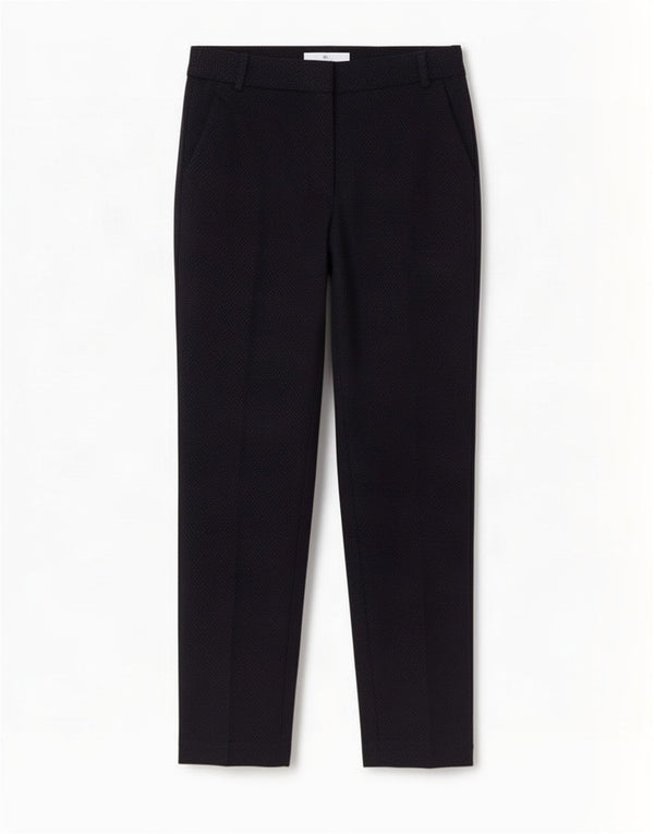 Spodnie Chino Zara Damskie EU 34 2XS W24 L28 Granatowe W cętki