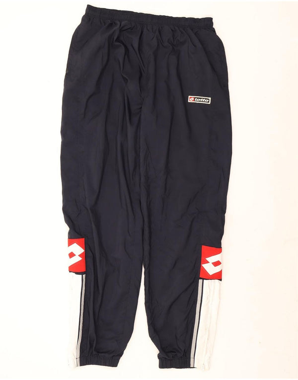 LOTTO Mens Tracksuit Trousers Joggers UK 42/44 XL  Navy Blue Colourblock