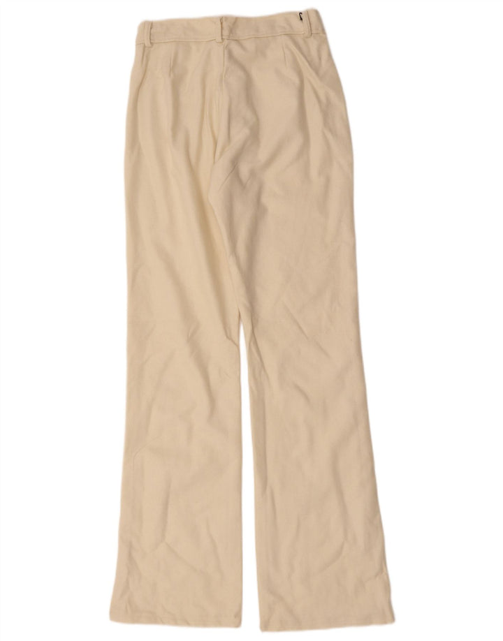 Vintage damskie spodnie typu bootcut W26 L32 beżowe