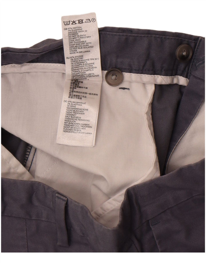 Męskie spodenki Chino Reiss W34, duże, granatowe, bawełniane