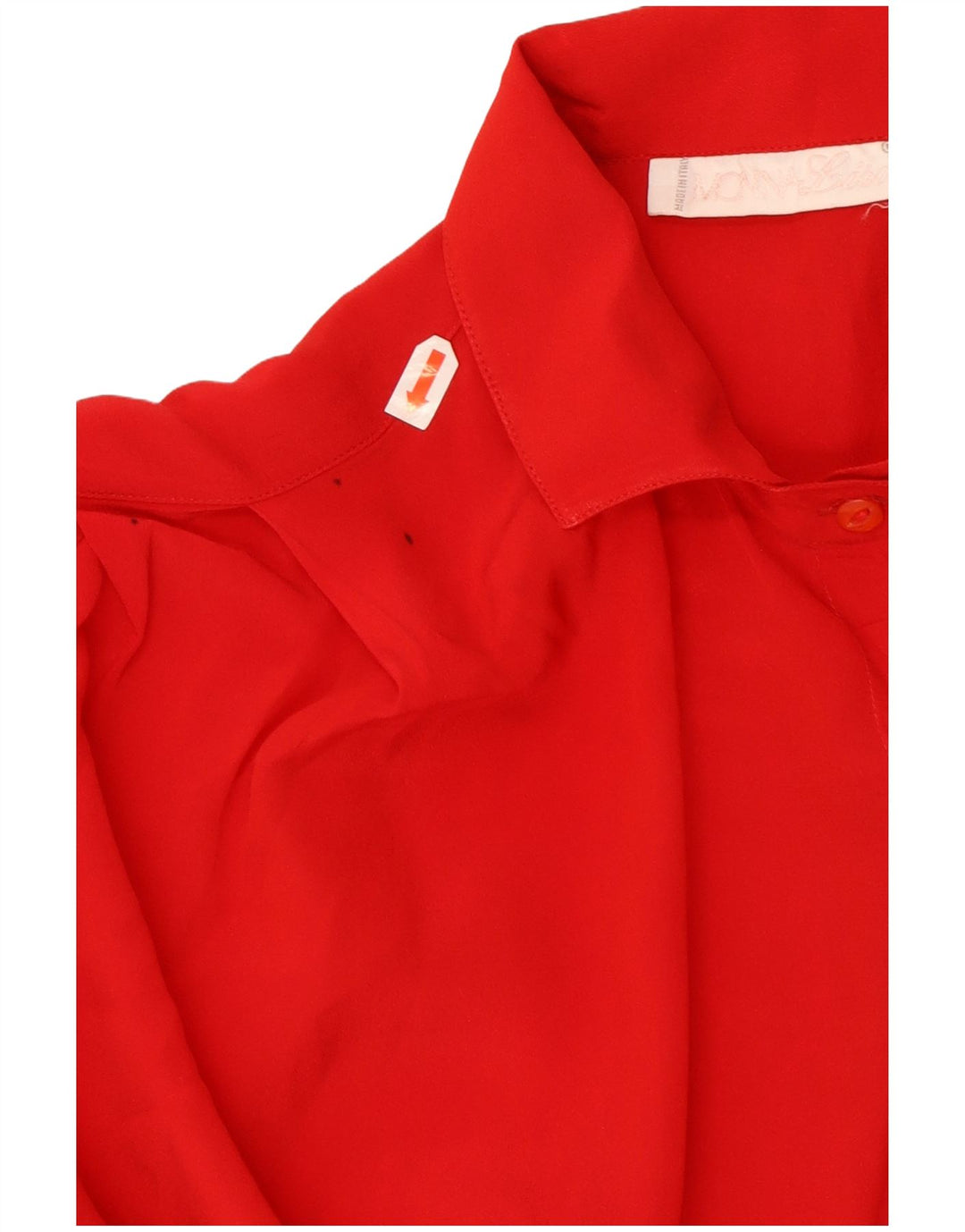 Damska bluzka koszulowa vintage IT 46 duża czerwona