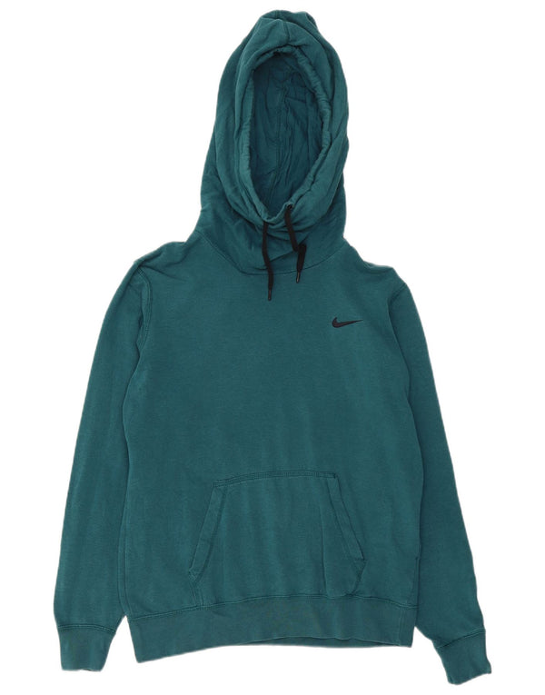 Damski sweter z kapturem Nike UK 16, duży, niebieski, bawełniany